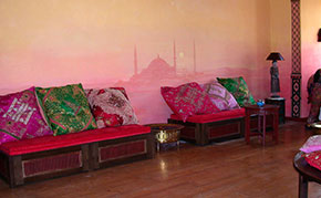 orientalische Wandmalerei