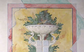 Wandmalerei im Detail